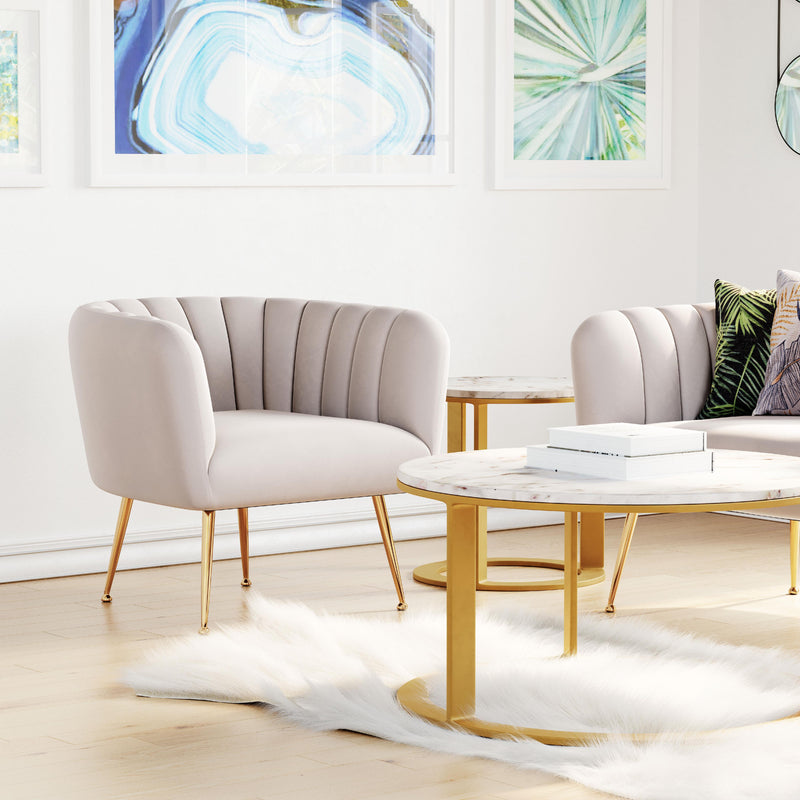Zuo Deco 101851 Accent Chair - Beige IMAGE 8
