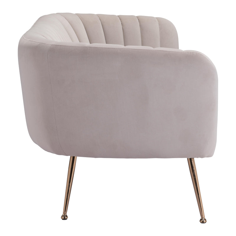 Zuo Deco Stationary Fabric Sofa 101853 IMAGE 2