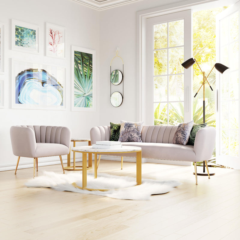 Zuo Deco Stationary Fabric Sofa 101853 IMAGE 9