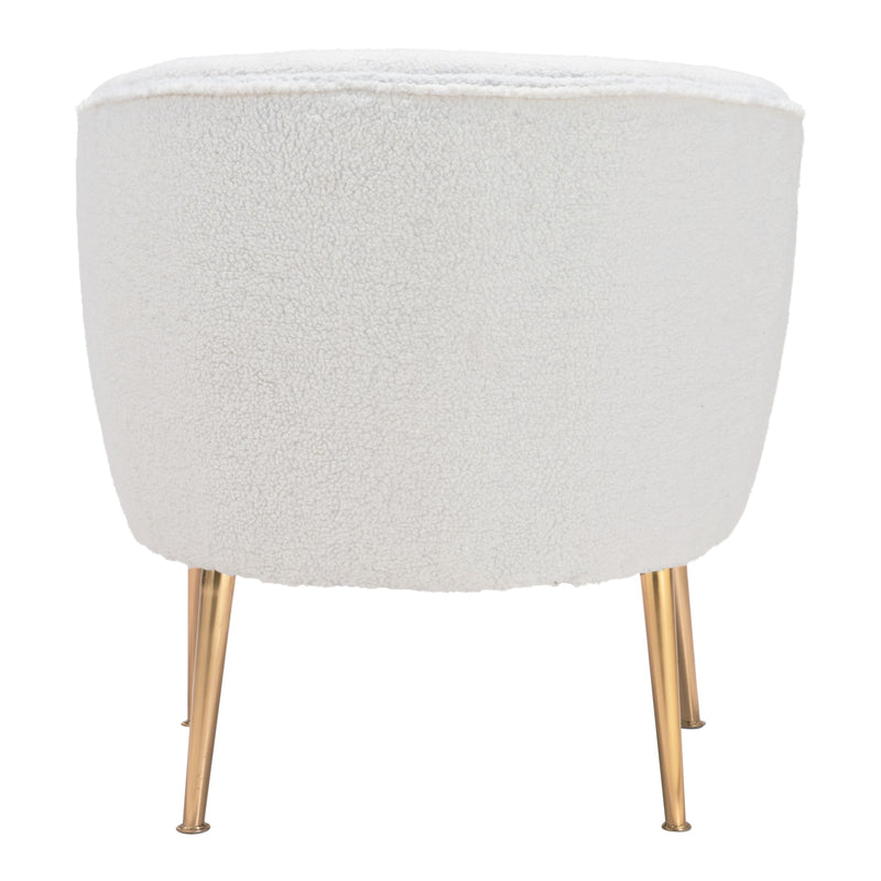 Zuo Sherpa 101868 Accent Chair - Beige & Gold IMAGE 4