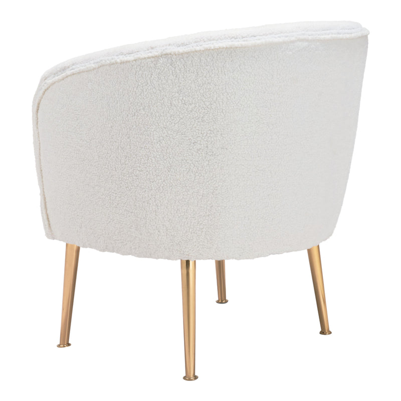Zuo Sherpa 101868 Accent Chair - Beige & Gold IMAGE 5