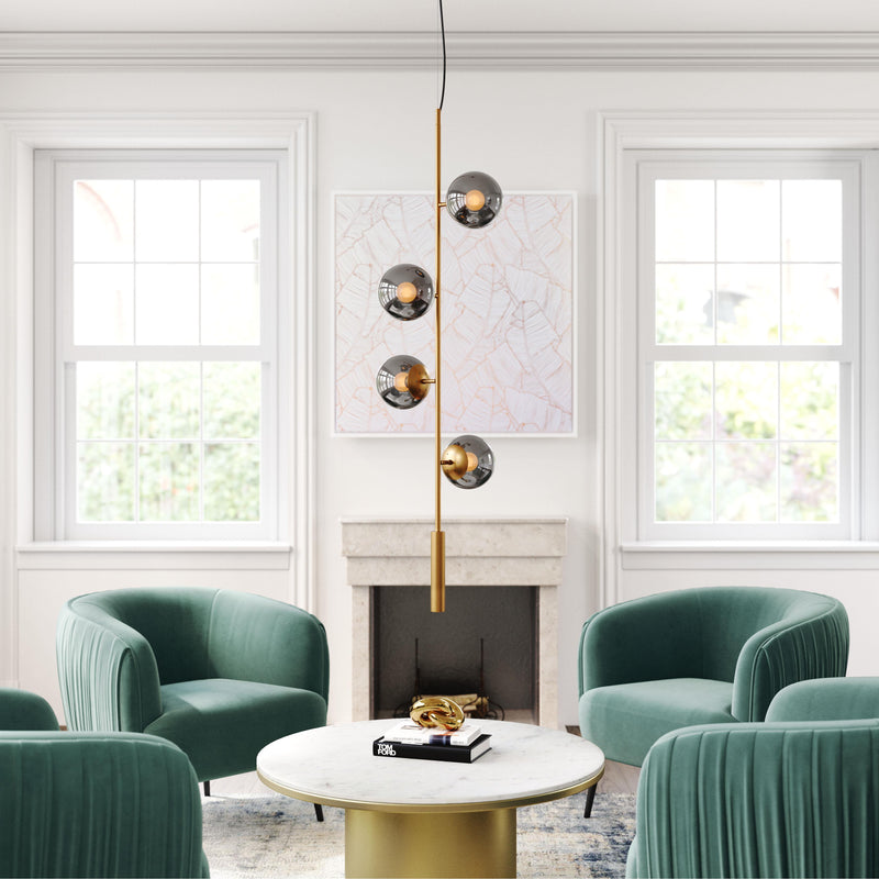 Zuo Zatara 56111 Ceiling Lamp - Brass IMAGE 9