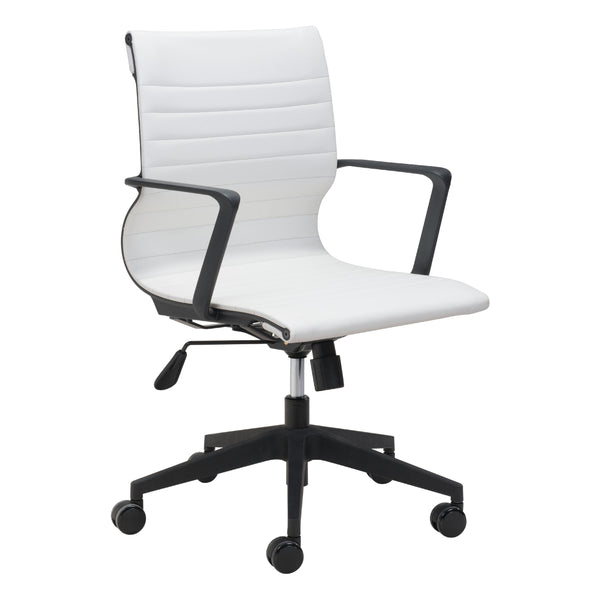 Zuo Stacy 102007 Office Chair - White IMAGE 1