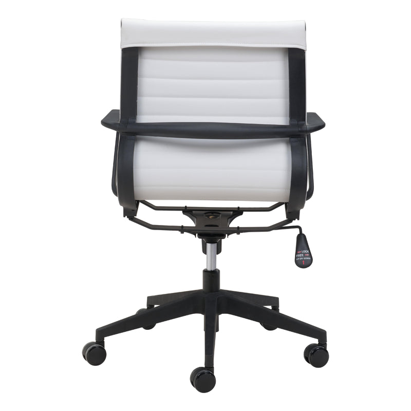 Zuo Stacy 102007 Office Chair - White IMAGE 4