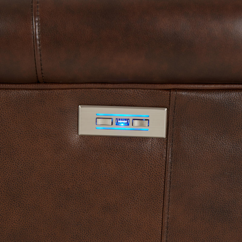Barcalounger Brookmore Power Swivel Glider Leather Recliner 8PH-4000-5625-87 IMAGE 11
