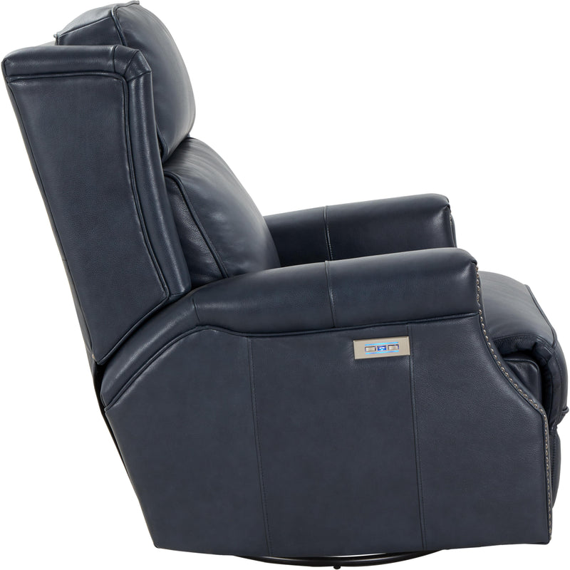 Barcalounger Brookmore Power Swivel Glider Leather Recliner 8PH-4000-5708-45 IMAGE 3