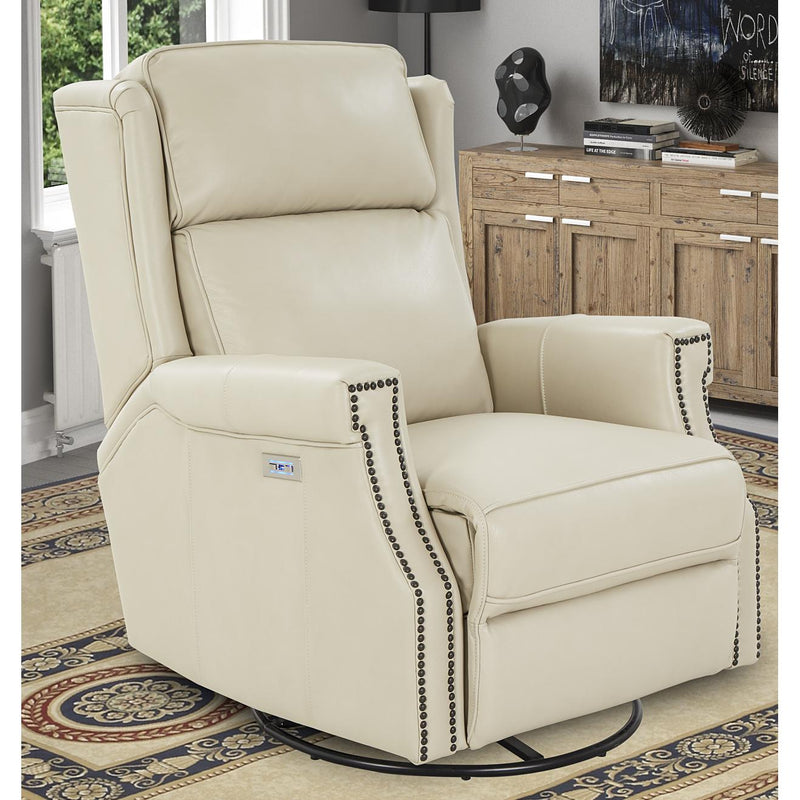 Barcalounger Brookmore Power Swivel Glider Leather Recliner 8PH-4000-5708-81 IMAGE 12