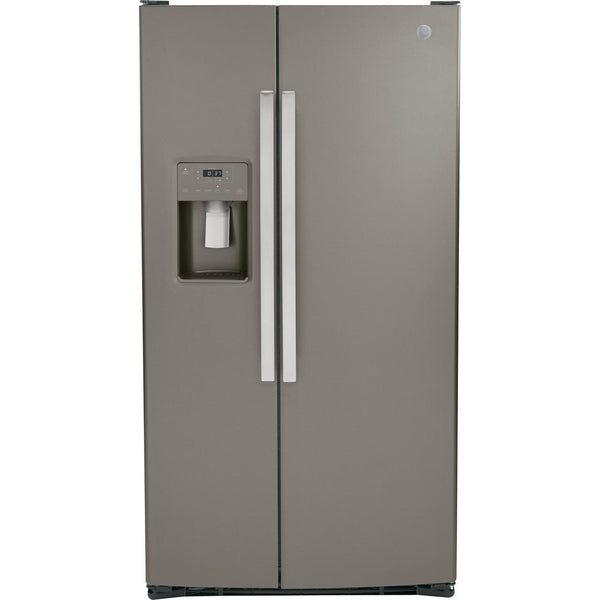 GE 36-inch, 25.3 cu. ft. Side-by-Side Refrigerator with Water and Ice Dispenser GSS25GMPES IMAGE 1