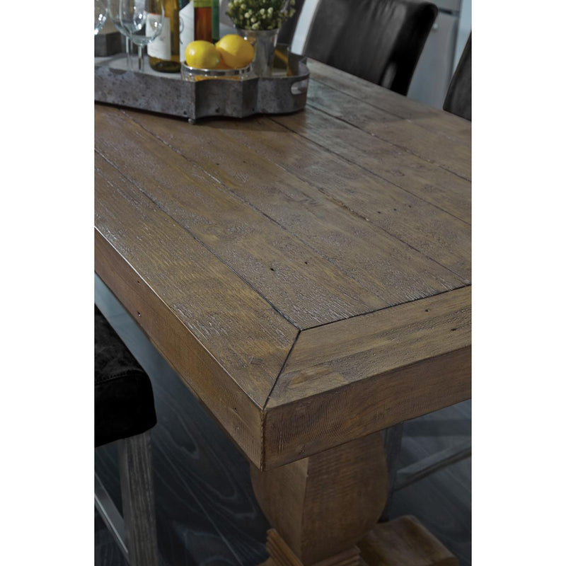 Classic Home Caleb Counter Height Dining Table with Trestle Base 51030593 IMAGE 5