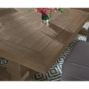 Classic Home Caleb Dining Table with Trestle Base 51030594 IMAGE 3