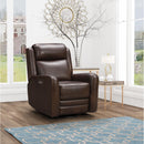Barcalounger Kennedy Power Swivel Glider Leather Match Recliner 8PH-3757-3712-86 IMAGE 13