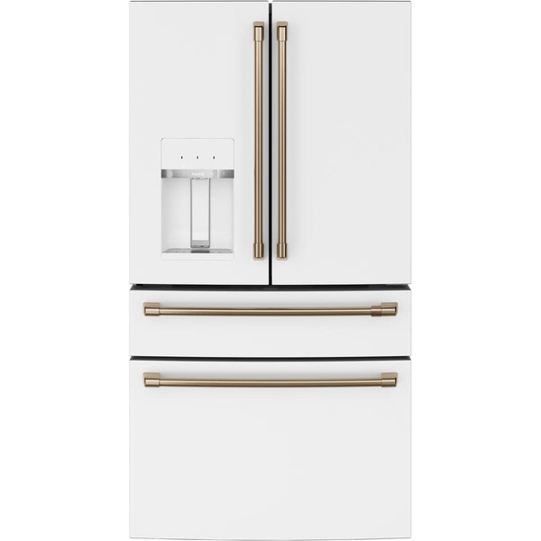 Café 36-inch, 22.3 cu.ft. Counter-Depth French 4-Door Refrigerator with Wi-Fi CXE22DP4PW2 IMAGE 1