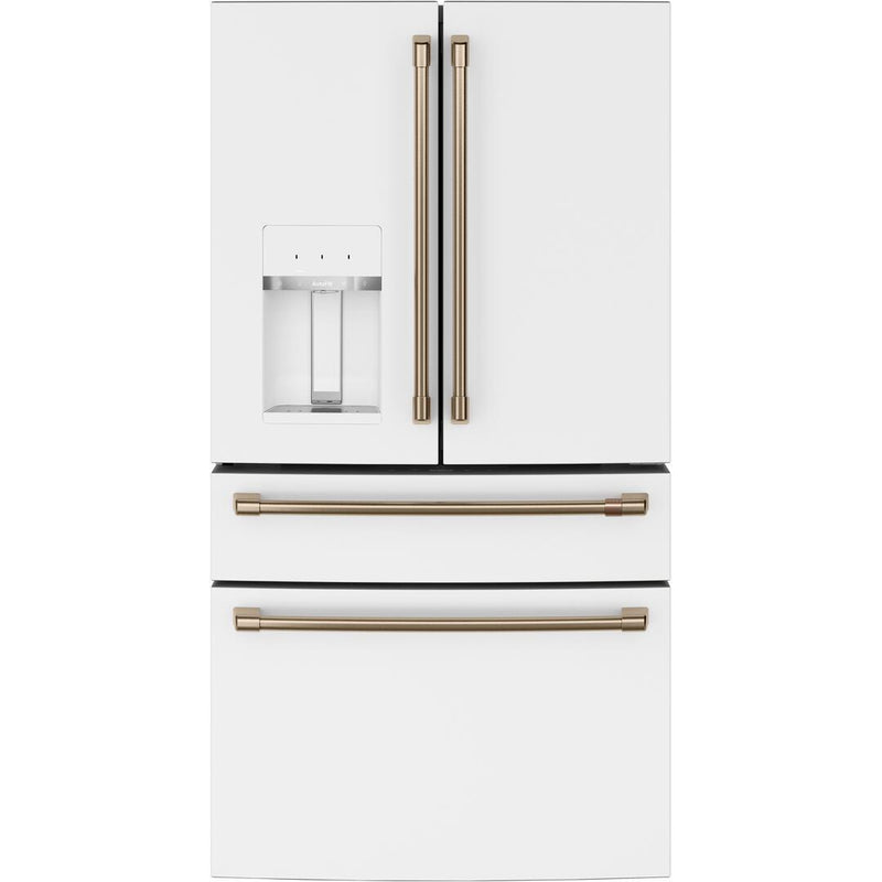 Café 36-inch, 22.3 cu.ft. Counter-Depth French 4-Door Refrigerator with Wi-Fi CXE22DP4PW2 IMAGE 1
