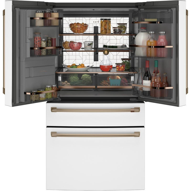 Café 36-inch, 22.3 cu.ft. Counter-Depth French 4-Door Refrigerator with Wi-Fi CXE22DP4PW2 IMAGE 5