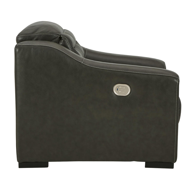  Signature Design by Ashley Center Line U6340413 Power Recliner with Adjustable Headrest IMAGE 3