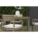  Signature Design by Ashley Aria Plains P359-615 Square Dining Table with Umbrella Option IMAGE 10