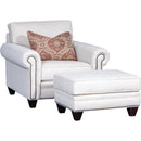 Mayo Furniture Fabric Ottoman 7670F50 Ottoman - Etiquette Sunrise IMAGE 2