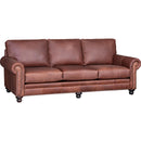 Mayo Furniture Stationary Leather Sofa 7670L10 Sofa - Tombstone Dust Storm IMAGE 1