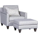 Mayo Furniture Fabric Ottoman 1012F50 Ottoman - Zenith Linen IMAGE 2