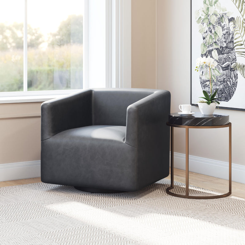 Zuo Brooks Swivel Polyurethane Accent Chair 102052 IMAGE 7