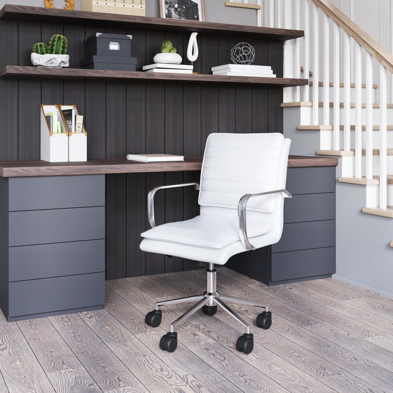 Zuo Partner 109006 Office Chair - White IMAGE 10