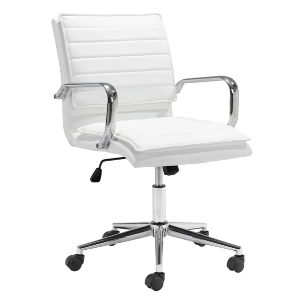 Zuo Partner 109006 Office Chair - White IMAGE 1