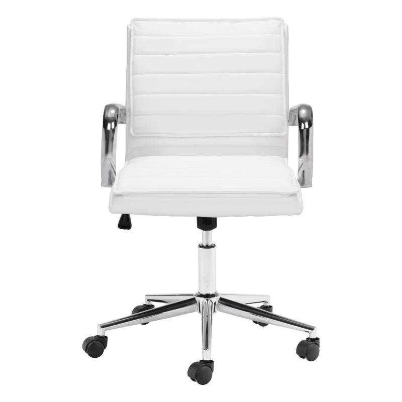 Zuo Partner 109006 Office Chair - White IMAGE 3