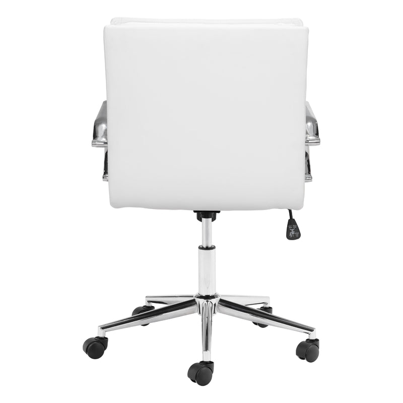 Zuo Partner 109006 Office Chair - White IMAGE 4