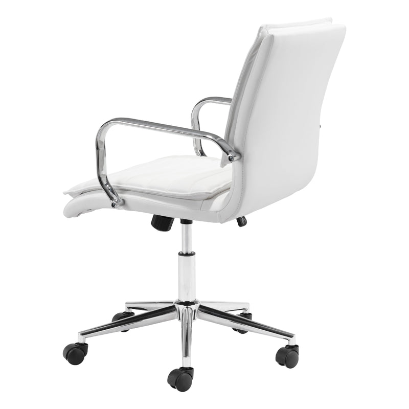 Zuo Partner 109006 Office Chair - White IMAGE 7