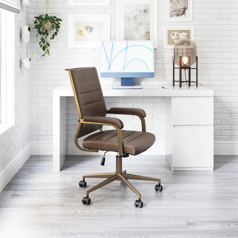 Zuo Auction 109022 Office Chair - Espresso IMAGE 10