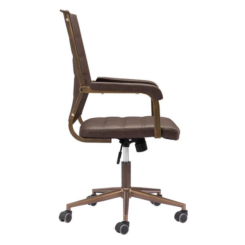 Zuo Auction 109022 Office Chair - Espresso IMAGE 2