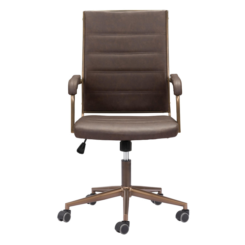 Zuo Auction 109022 Office Chair - Espresso IMAGE 3