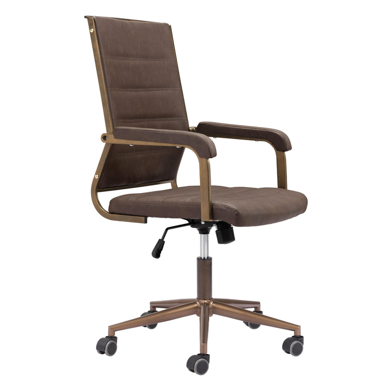 Zuo Auction 109022 Office Chair - Espresso IMAGE 6