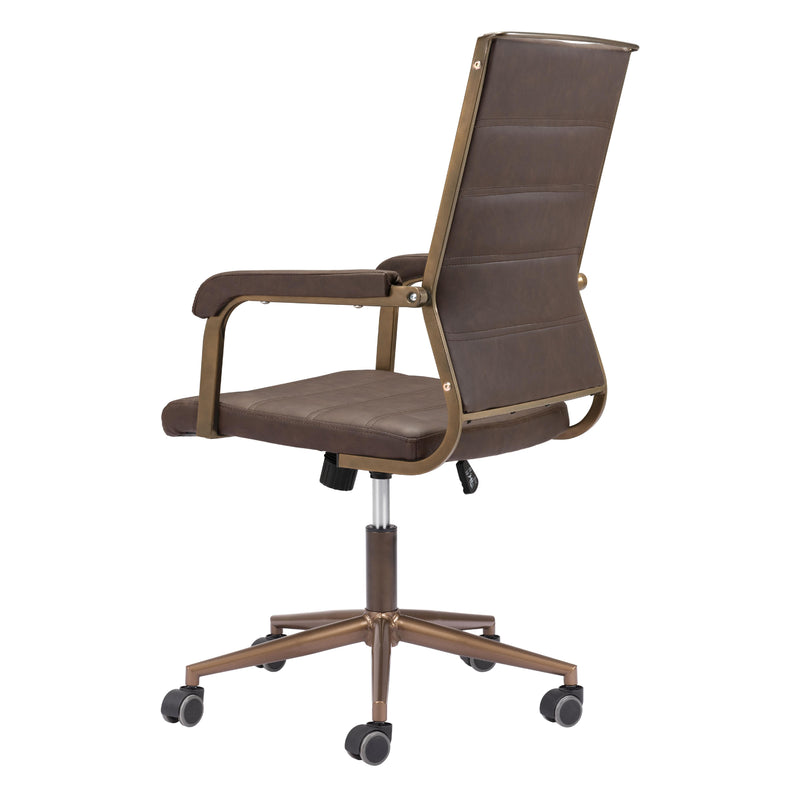 Zuo Auction 109022 Office Chair - Espresso IMAGE 7