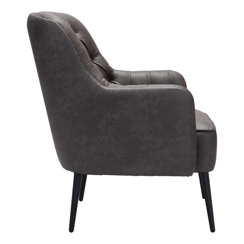 Zuo Tasmania 109054 Accent Chair - Vintage Black IMAGE 2