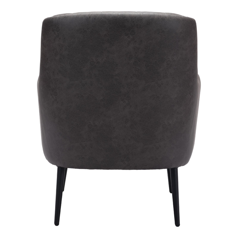 Zuo Tasmania 109054 Accent Chair - Vintage Black IMAGE 4
