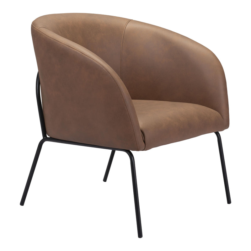 Zuo Quinten 109055 Accent Chair - Vintage Brown IMAGE 5
