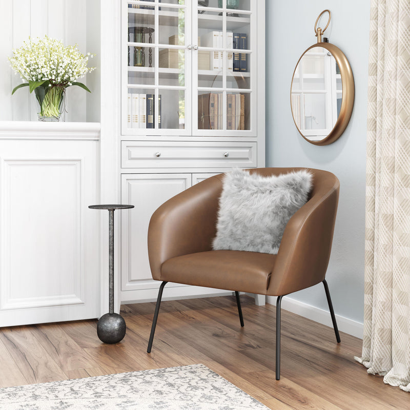 Zuo Quinten 109055 Accent Chair - Vintage Brown IMAGE 9
