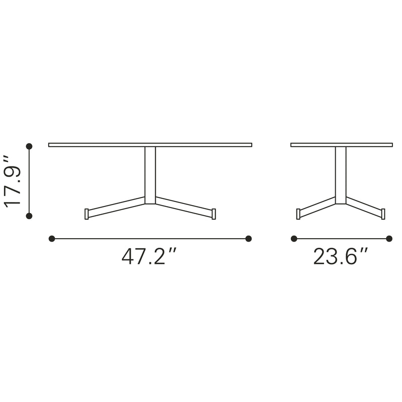 Zuo Mazzy 109072 Coffee Table - Brown IMAGE 9