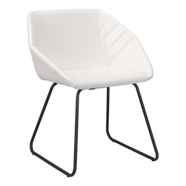 Zuo Miguel 109233 Dining Chair - White IMAGE 1