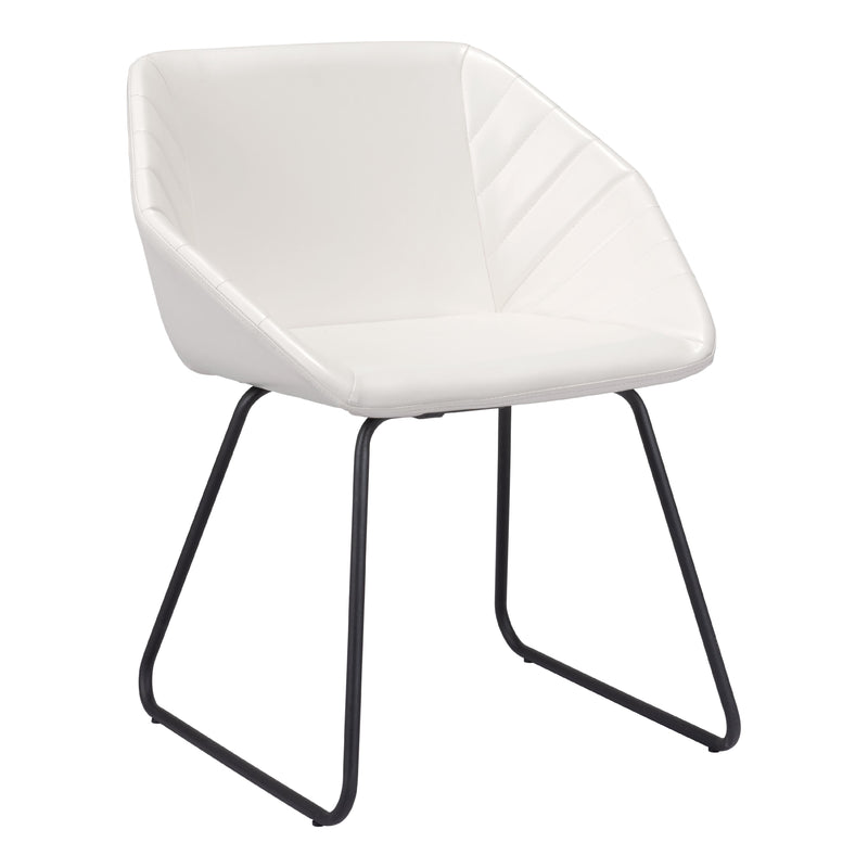 Zuo Miguel 109233 Dining Chair - White IMAGE 1
