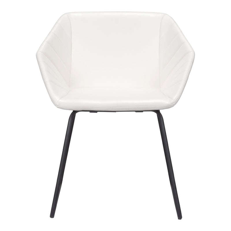 Zuo Miguel 109233 Dining Chair - White IMAGE 3