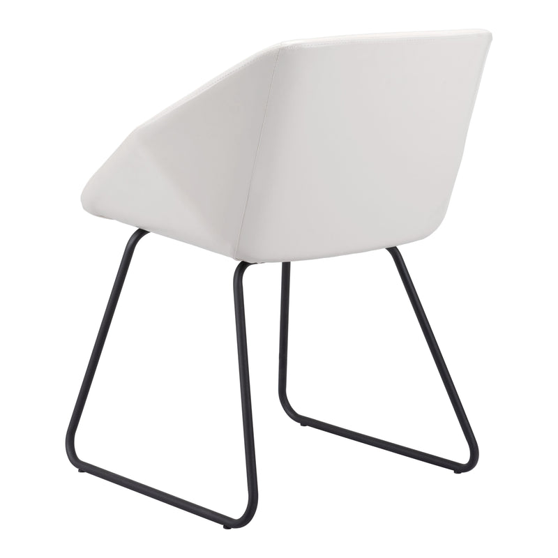 Zuo Miguel 109233 Dining Chair - White IMAGE 5