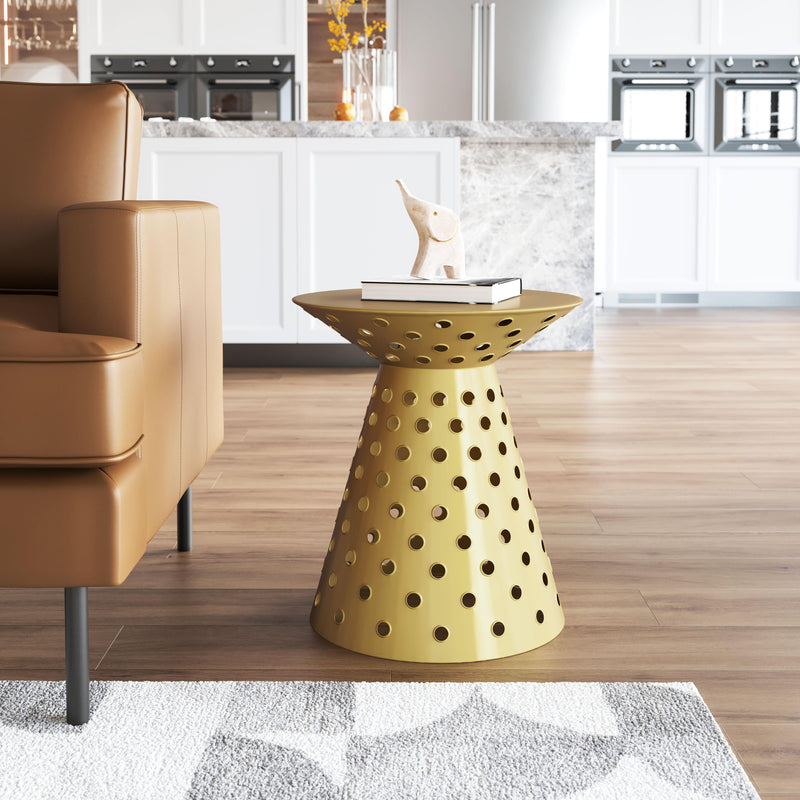 Zuo Proton 109274 Side Table - Gold IMAGE 8