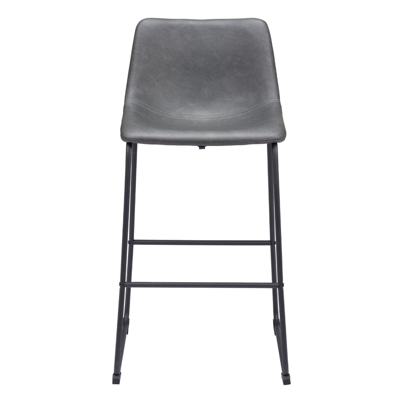 Zuo Smart 109327 Barstool - Charcoal IMAGE 3
