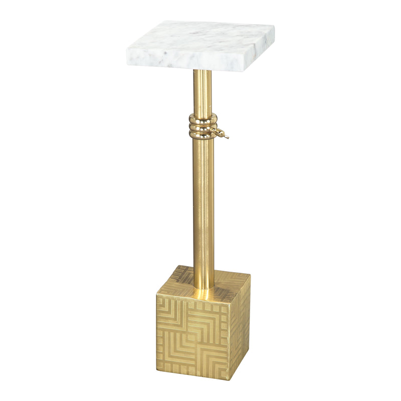 Zuo Josef 109350 Side Table - White & Gold IMAGE 3