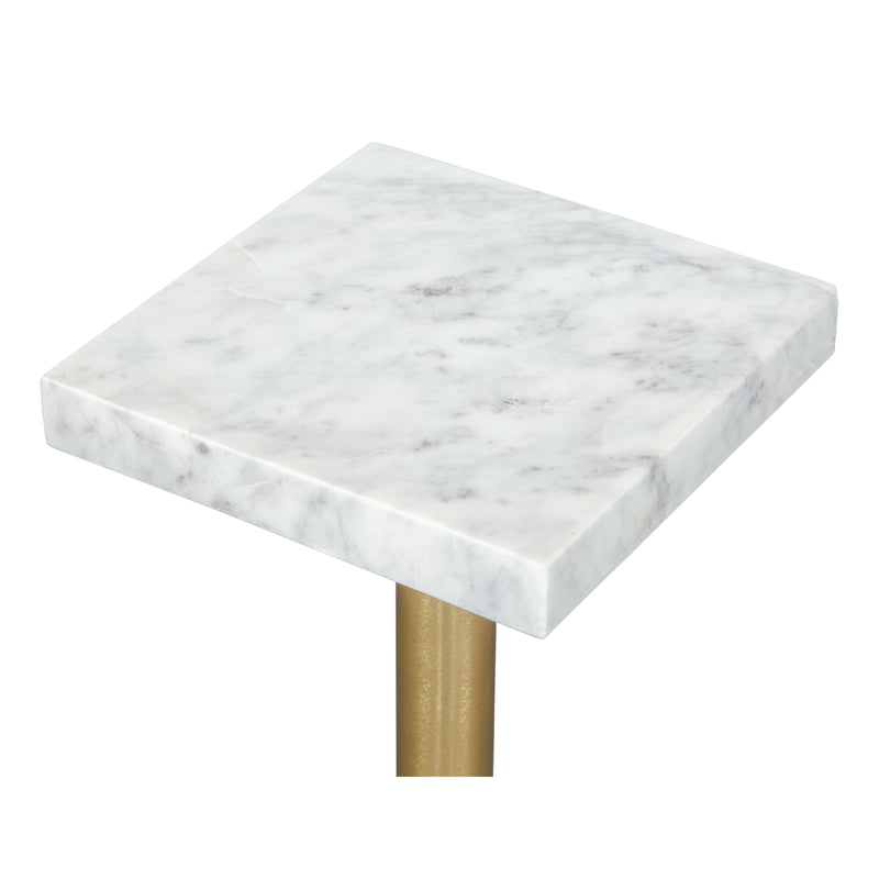 Zuo Josef 109350 Side Table - White & Gold IMAGE 4