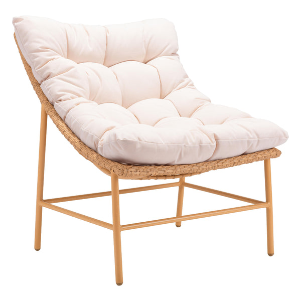 Zuo Merilyn 703972 Accent Chair - Beige & Natural IMAGE 1
