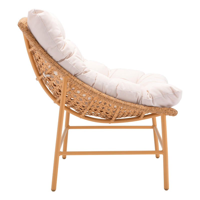 Zuo Merilyn 703972 Accent Chair - Beige & Natural IMAGE 2