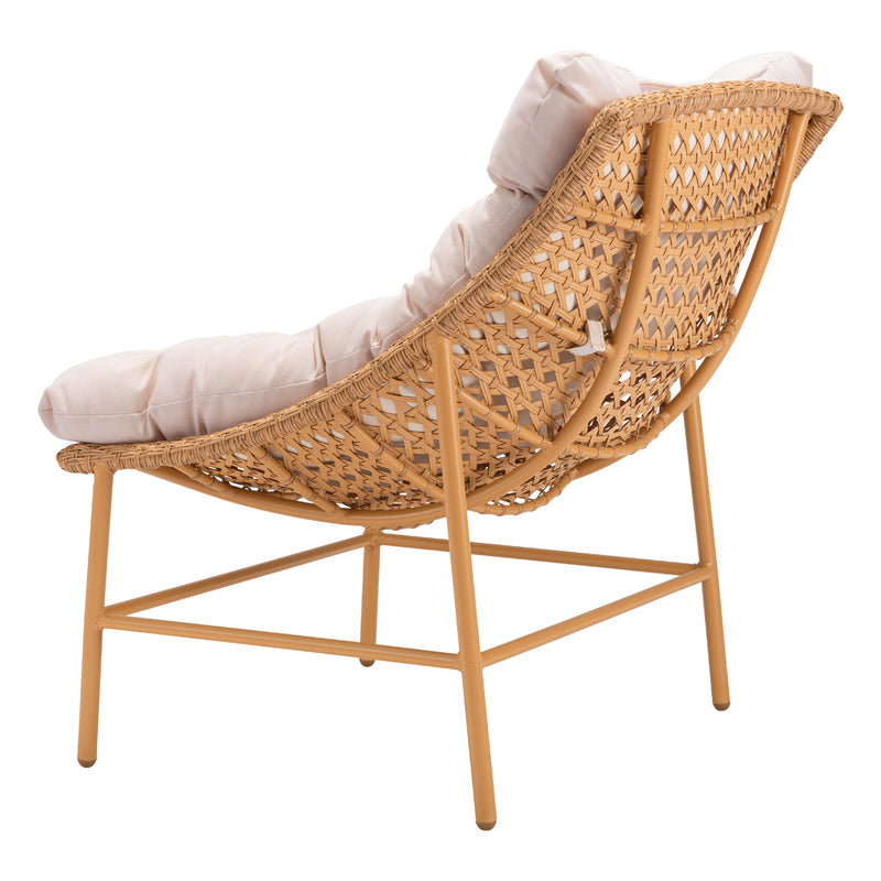 Zuo Merilyn 703972 Accent Chair - Beige & Natural IMAGE 7